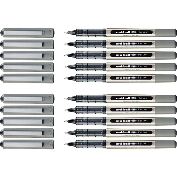 Uni-Ball Eye Fine UB157 Rollerball Pen (Pack of 10) -