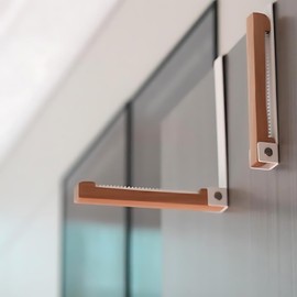 DEMI LOUS. Door Hanger, Over The Door Hanger, Door Hook, Indoor Drying, Folds up When not in use, Convenient for Team Ironing, Fits Indoors, Wood & Metal, White, Black, Set of 2 (White)