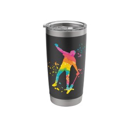 Unicyclist Unicycling Unicycler Colorsplash Unicycle Stainless Steel Insulated Tumbler