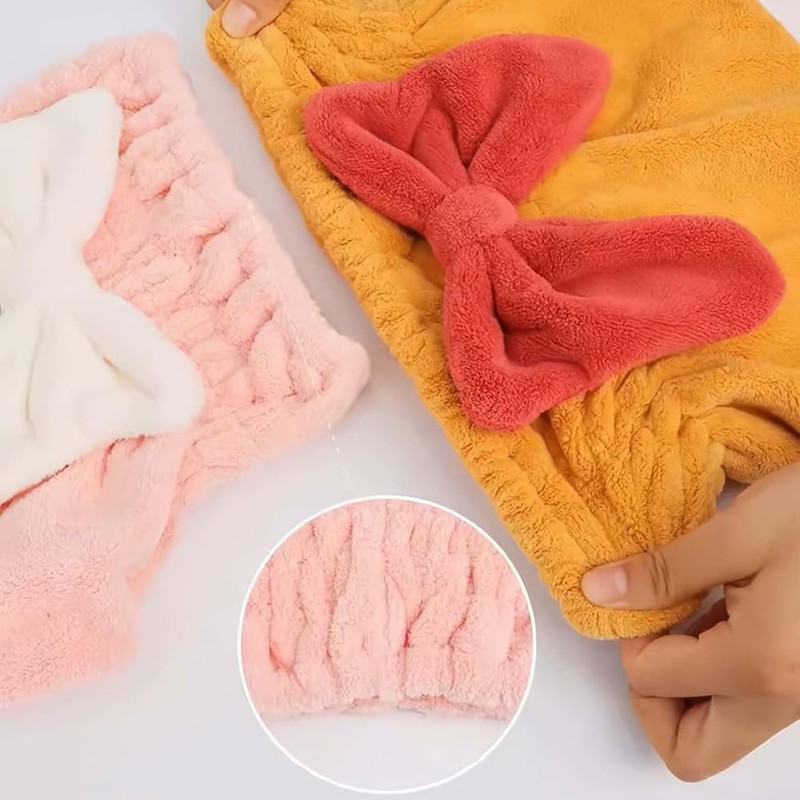 Meichoon Hair Drying Towel Set 3 Ultra Absorbent Microfiber Hair