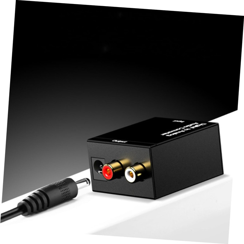 jojofuny 2pcs Digital to Analog Audio Converter Compact Optical to