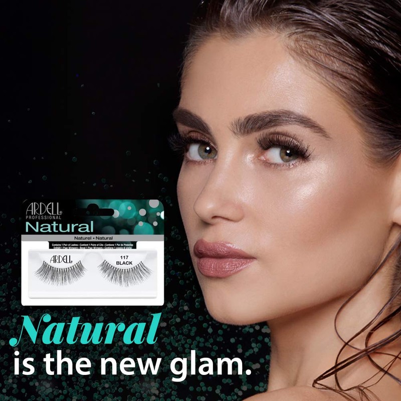 Ardell Natural Lashes False Eyelashes 117 Black (4 pack)