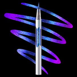 UCANBE Chameleon Liquid Eyeliner - Blue Purple, Multi-Chrome Metallic Shift Eyeliner, Waterproof Glitter Eyeliner with Soft Fine Tip for Multi-Dimensional Eye Looks