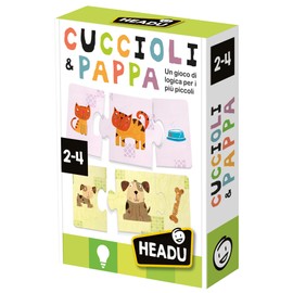 HEADU - Cuccioli & Pappa - Un Gioco di Logica per i più Piccoli | Giochi Educativi Bambini 2 3 4 Anni, Gioco di associazione per bambini, Giochi Logici Prima Infanzia, Regalo Bambino, Made in Italy