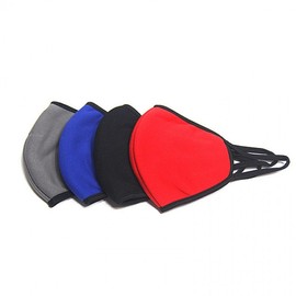 Ollae Warm Winter Mask, Cold Protection Gear Cotton Mask - Red 4ea