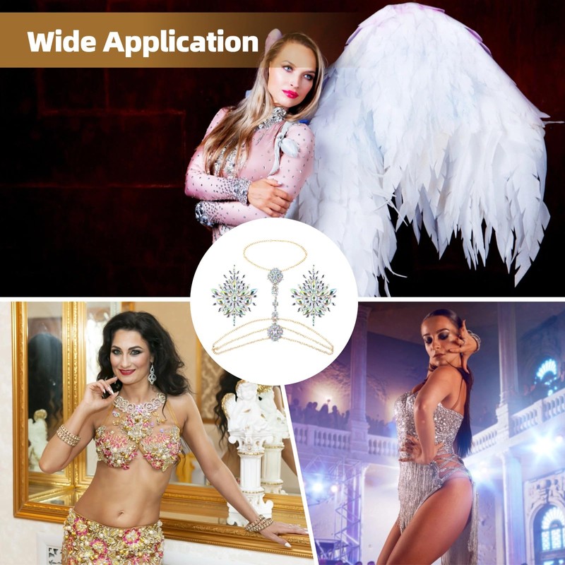 Boho Rhinestone Statement 2 Pieces