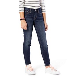 Signature by Levi Strauss & Co. Gold Label Girls' Skinny Jeans, My Pony Blue, 4