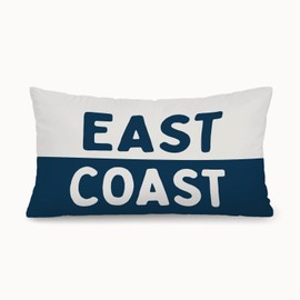 XYDEG Coastal Beach Room Decor 12x20 Pillow Cover, Coastal Preppy Trendy Retro Neutral East Coast Decorative Lumbar Pillow Covers for Bedroom College Dorm Sofa Couch