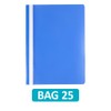 Hamelin A4 Blue Polypropylene Project Folders, Pack of 25 -