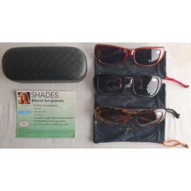 Joy Mangano SHADES Bifocal Sunglasses 7-pc Premier Edition - 3.50X   NEW IN BOX