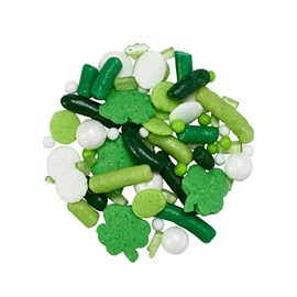 DECOPAC St. Patricks Day Fusion Mix Candy Sprinkles, 26oz, Fancy Sprinkles in Handheld Container, Edible Sprinkles For Celebration Cakes, Cupcakes, Cookies and Donuts