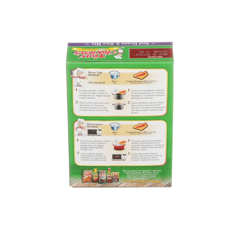 Tony Chachere Rice Dinner Mix, Red Beans and Rice, 4