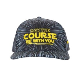 SHANKITGOLF Golf Hat May The Course Be with You Funny Golf Hat Golfer Gift Adjustable Black Golf Hat