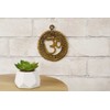 IBA Indianbeautifulart Brass Om Wall Hanging w/Gayatri Mantra Religious Wall