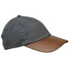 WALKER AND HAWKES - Wax Brunswick Baseball Cap w/Leather Peak