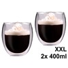 Feelino 400 ml jumbo double-walled glass double-walled thermal glasses /