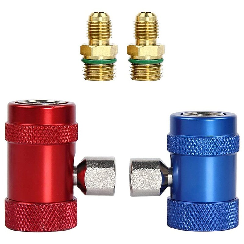 Riloer Set Of 2 Quick Coupler Adapters R1234Yf For Ac