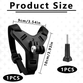 Motorcycle Helmet Holder, Chin Mount, Mounts for GoPro Helmet Mount, for GoPro Hero 13/12/11/10/9/8/7/6/5, Chin Mount with 1 Screw, Most Action Cameras
