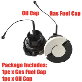 Gas Fuel Cap Oil Cap Fits for Stihl MS181 MS210 MS230 MS250 MS251 MS260 MS340 MS360 MS380 MS381 021 023 025 026 034 036 Chainsaws 0000 350 0525, 0000 350 0526