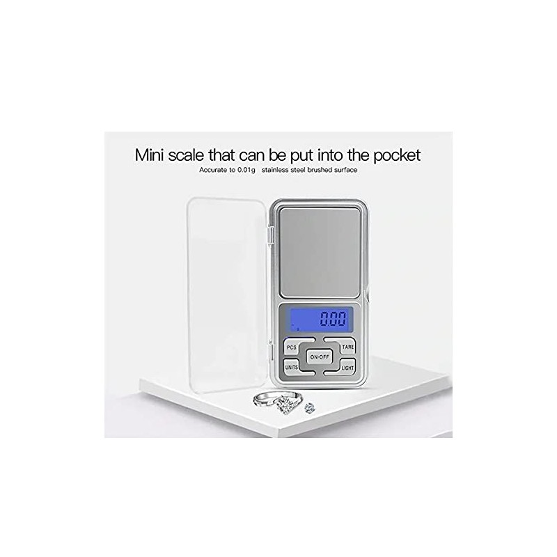 Bascula Digital Portátil Gramera 0.01g a 200g sensor de precisión