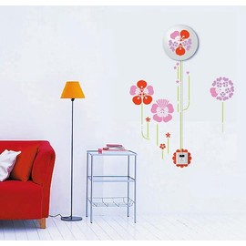 Dream Wall - calcomanía decorativo para pared, diseño de flores rosas