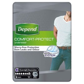 Depend Comfort Protect Incontinence Pants for Men, Large/Extra-Large - 9 Pants
