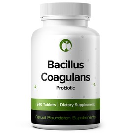 Bacillus Coagulans Probiotic Supplement 240 Tablets 3 Billion CFU Probiotics for Men & Women Supports Intestinal Digestive & Gut Health (240, Bacillus Coagulans)