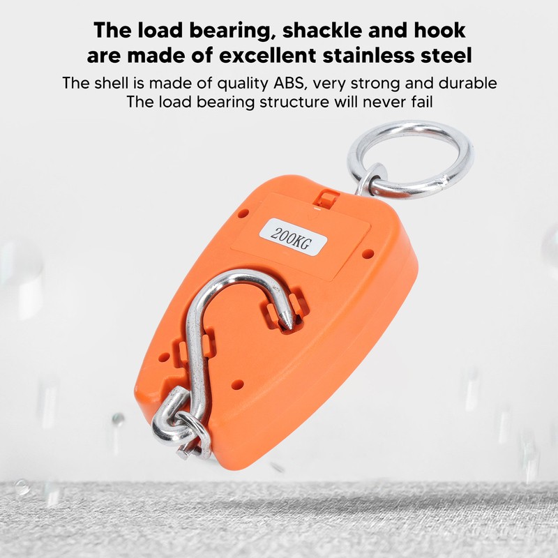 Digital Hanging Scale Portable 200kg Load Bearing Accurate Multifunctional Handheld