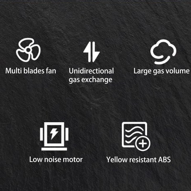 Side Exhaust RV Vent Fan Louvered Grid Odor Remove Silent