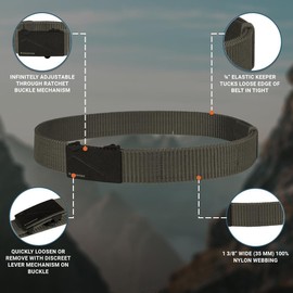 Propper Ratchet Buckle Tactical Belt, Olive, XXXX-Large