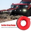 CUBELLIN 3/8" x 100FT Synthetic Winch Rope with Hook, 23,809