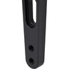 Tapered Black Aluminum Sprint Pitman Arm, 10 Degree Offset