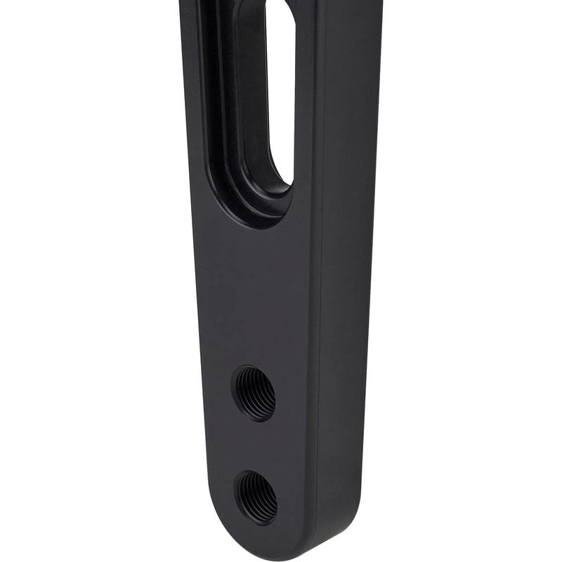 Tapered Black Aluminum Sprint Pitman Arm, 10 Degree Offset
