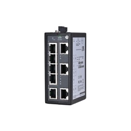 InHand Networks Industrial Network Switch, Fast/Gigabit RJ45 Ports,IP30, DIN Rail, FCC/CE/UL Certification, Industrial Switch,DIP switch for QoS and BSP. (8 Ports 10/100/1000 Base-T(X))