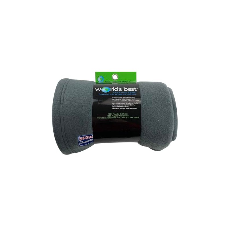 Wolf Essentials Cozy-Soft Microfleece Travel Blanket, 50x60 Inch, Lightweight, Compact,