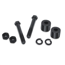 VPZMT 1'' Rise 1-1/4'' Handlebar Risers Extension Fits for Harley Davidson Touring Softail and Dyna Models (Black)