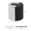 COM-FOUR 2x zinc door stopper with scandium alloy, bottom door
