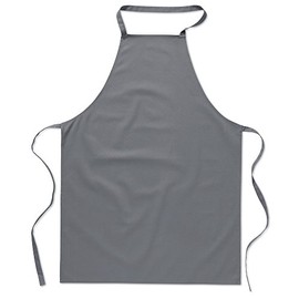 eBuyGB Pack of 1 Catering Cooking Plain Chef's Unisex Kitchen Apron, Cotton, Grey