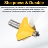 sourcing map 45 Degree Chamfer Router Bit 1/2 Inch Shank