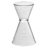 Double Jigger Measuring Cup, Clear Acrylic, 1.5oz/3oz Capacity