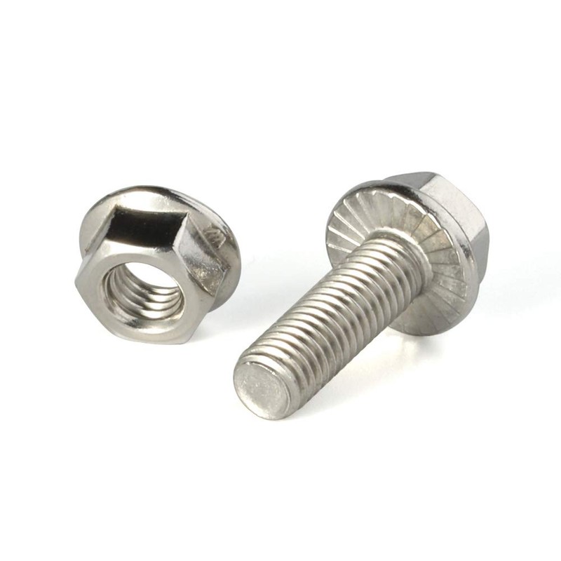20 Sets M6-1.0 x 16mm Flanged Hex Head Bolts Hexagon