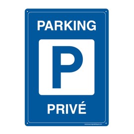 AUA SIGNALETIQUE 202093-AI-p-150x210 with Signal Sign, Privé Parking, 150 x 210 mm