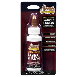 Aleene's Fabric Fusion Insta-Fuse, Thermo-Activated Instant Dry Time, Ideal for Quick Fashion Fixes, 2 oz