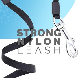 FurDreams Nylon Dog Lead - 5m (25kg/55lbs), Retractable Dog Lead with Lock Button, Heavy Duty Extendable Dog Lead, Anti-Tangle Dog Leash with Comfortable Handle, Multiple Colours & Sizes upto 25kg