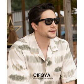CIFOYA Sunglasses-for-Men Polarized Mens Sunglasses: Retro Sun Glasses with UV400 Protection for Fishing Golf Driving