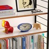 NEWGATE® ‘Ronnie’ Retro Oval Alarm Clock in Blue Soft Touch