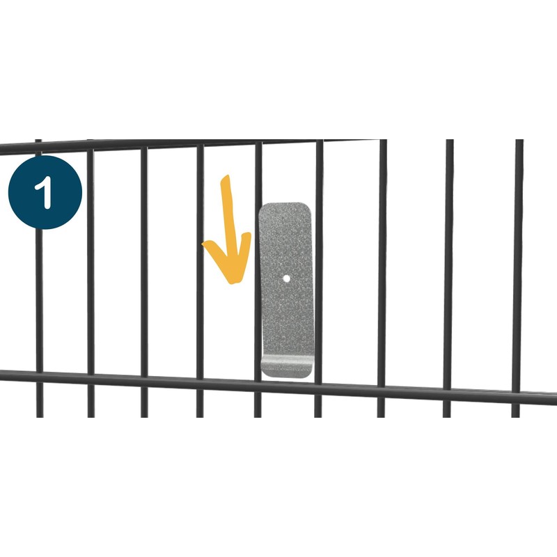 zauniversum Board Holder Fence Shelf Galvanised