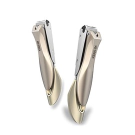 Cortaúñas para Uñas Gruesas, Cortaúñas con Catcher, Nail Cutter de Acero Inoxidable, Sharp y Durable Cortaúñas para Bebé, Niños, Adultos, Bionics Design (Pequeño&grande)