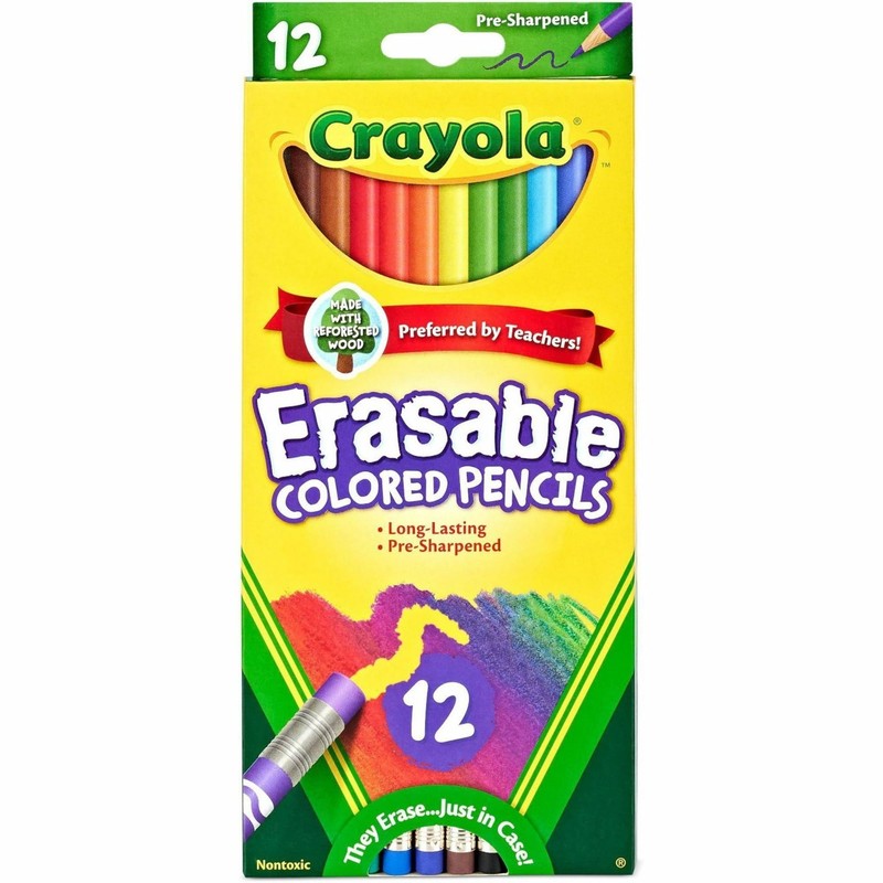Crayola® Erasable Colored Pencils, Pack Of 12 Pencils