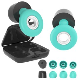 Ear Plugs for Sleeping Noise Cancelling, Olins Kako Earplugs for Noise Reduction, Reusable Soft Silicone, 8 Ear Tips, 20dB, Hearing Protection for Noise Sensitivity, Snoring, Concerts, Work, Travel